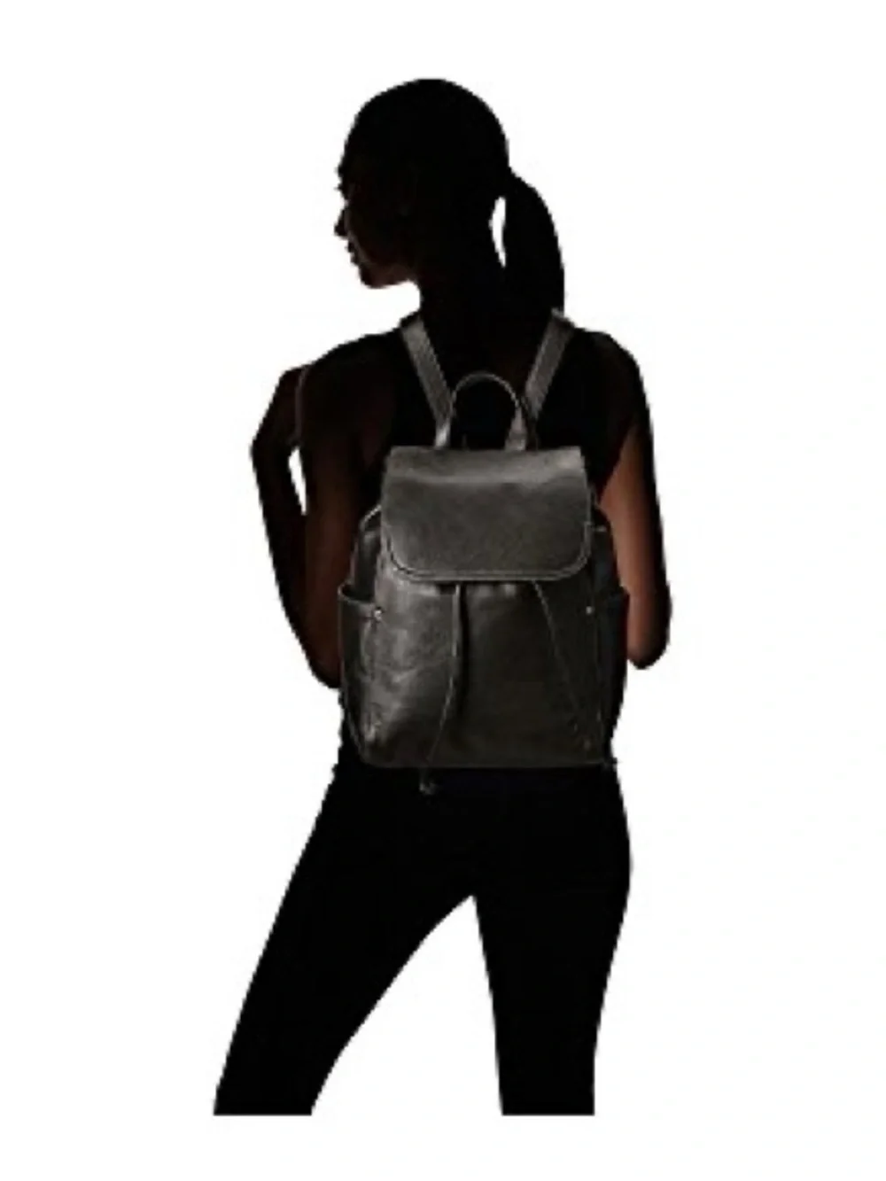 FRYE NWT Black Leather Backpack - Sleek Everyday Bag